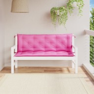 vidaXL Podložky na záhradnú lavičku 2 ks ružové 150x50x7 cm látka - cena, porovnanie