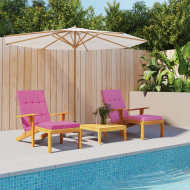 vidaXL Podušky na terasové stoličky 2 ks ružové oxfordská látka - cena, porovnanie