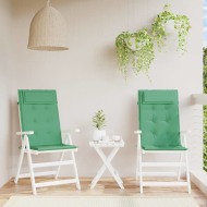 vidaXL Podušky na stoličky s vysokým operadlom 2 ks zelené látka - cena, porovnanie
