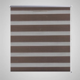 vidaXL Petromila Roleta Zebra 120 x 175 cm kávová