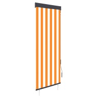 vidaXL Vonkajšia zatemňovacia roleta 60x250 cm biela a oranžová - cena, porovnanie