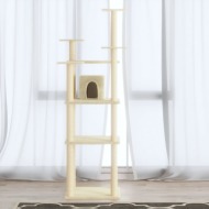 vidaXL Škrabadlo pre mačky so sisalovými stĺpikmi krémová 171 cm - cena, porovnanie