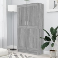 vidaXL Regál Grey Sonoma 82,5x30,5x150 cm odvodený výrobok z dreva - cena, porovnanie