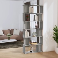 vidaXL Regál / Room Divider Grey Sonoma 80x24x192 cm odvodený výrobok z dreva - cena, porovnanie