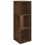 vidaXL Rohový regál hnedý dubový vzhľad 33x33x100 cm odvodený drevený výrobok - cena, porovnanie