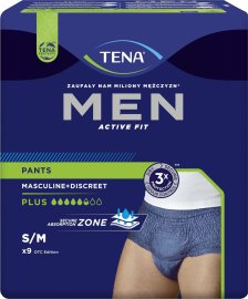 SCA TENA Men Pants Plus Blue M 9ks