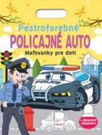 Pestrofarebné policajné auto - Maľovanky pre deti - cena, porovnanie