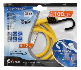 Compass Upínač pružný DOUBLE HOOK 10mm/100cm TÜV/GS