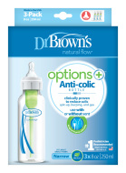 Dr.Browns Fľaša Options+ úzka plast 3x250ml - cena, porovnanie