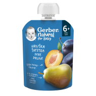 Gerber Natural kapsička hruška a slivka 90g - cena, porovnanie