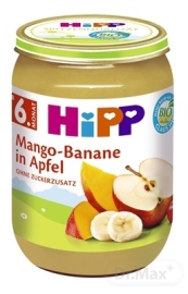 Hipp BIO Jablká s mangom a banánmi 190g