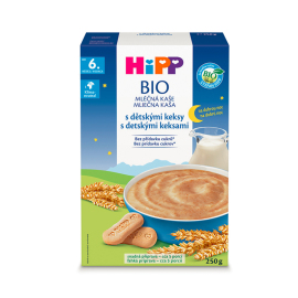 Hipp BIO Kaša mliečna s detskými keksami na dobrú noc 250g