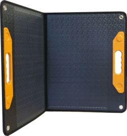 Solmax Prenosný skladací solárny panel PET 60W 2x panel (USB+DC5521)