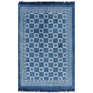 vidaXL Kilim koberec modrý 160x230 cm bavlnený vzorovaný - cena, porovnanie