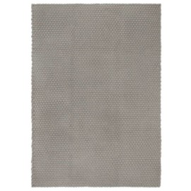 vidaXL Koberec obdĺžnikový sivý 160x230 cm bavlna