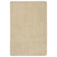 vidaXL Chlpatý koberec krémový 140x200 cm protišmykový - cena, porovnanie
