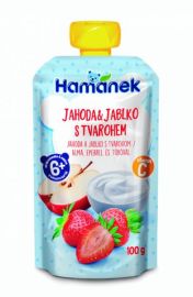 Hame HAMÁNEK Jahoda & jablko s tvarohom 100g