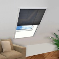 vidaXL Plisovaná okenná sieťka proti hmyzu s hliníkovým rámom, 80 x 100 cm - cena, porovnanie