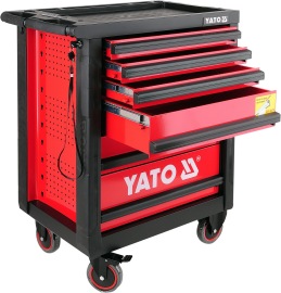 YATO Skrinka dielenská pojazdná 6 zásuviek YT-0902