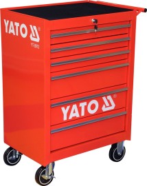 YATO Skrinka dielenská pojazdná 6 zásuviek YT-0913