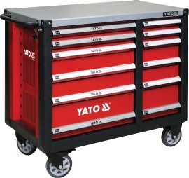 YATO Skrinka dielenská pojazdná 6+6 zásuviek YT-09003