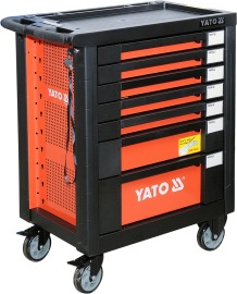 YATO Skrinka dielenská pojazdná s náradím (211ks) YT-55290
