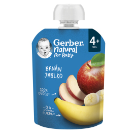 Gerber Natural kapsička banán a jablko 90g