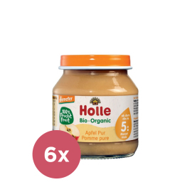 Holle Bio 100% Jabĺčko 6x125g