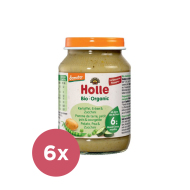 Holle Bio Zemiaky, hrášok a cuketa 6x190g - cena, porovnanie