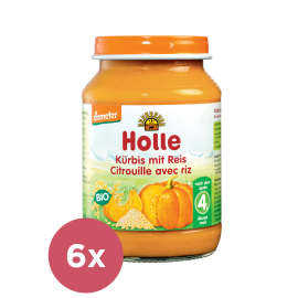 Holle Bio Tekvica s ryžou 6x190g