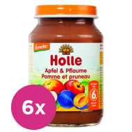 Holle Bio Jablko a slivka 6x190g - cena, porovnanie