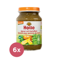 Holle Bio Špenát so zemiakmi 6x190g - cena, porovnanie
