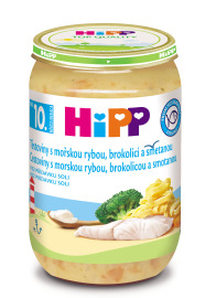 Hipp Cestoviny s morskou rybou, brokolicou a smotanou 220g