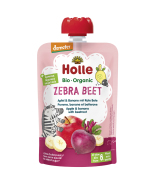 Holle Zebra Beet Bio ovocné pyré jablko, banán a červená repa 100g - cena, porovnanie