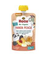 Holle Panda Peach Bio pyré broskyňa marhuľa banán špalda 100g - cena, porovnanie