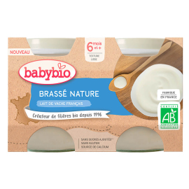 Babybio Brassé z francúzskeho mlieka natur 2x130g