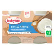 Babybio Brassé z francúzskeho mlieka natur 2x130g - cena, porovnanie