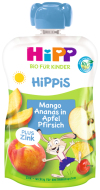 Hipp BIO HiPPis Jablko-Broskyňa-Mango-Ananás + zinok 100g - cena, porovnanie