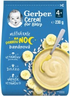 Gerber Kaša mliečna cereal banánová Dobrú noc 230g - cena, porovnanie