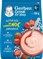 Gerber Kaša mliečna cereal jahodová Dobrú noc 230g - cena, porovnanie