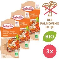 Babybio Zelenina s kuraťom a quinoa 3x 2x200g - cena, porovnanie