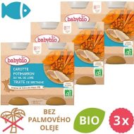 Babybio Mrkva a tekvica so pstruhom 3x 2x200g - cena, porovnanie