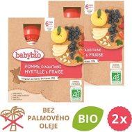 Babybio Jablko, čučoriedky a jahody 2x 4x90g - cena, porovnanie