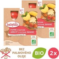 Babybio jablko, marhuľa a banán 2x 4x90g - cena, porovnanie