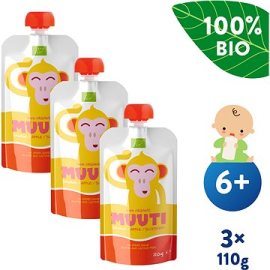 Salvest Muuti BIO Banán, jablko a čučoriedky 3x110g