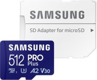 Samsung Micro SDXC PRO Plus + SD adaptér 512GB - cena, porovnanie