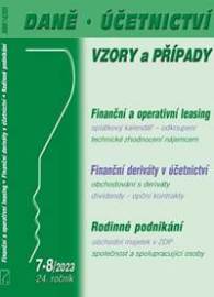 DÚVaP 7-8/2023 Rodinné podnikání, Leasing, Deriváty