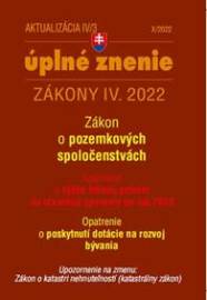 Aktualizácia IV/3 2022 - bývanie, stavebný zákon