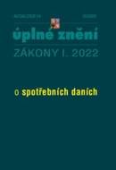 Aktualizace I/4 2022 - spotřební daně - cena, porovnanie