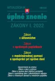 Aktualizácia I/4 2022 - daňové a účtovné zákony